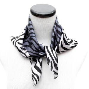 Elaine Gold For Collection XIIX LTD Zebra Print Silk Scarf
